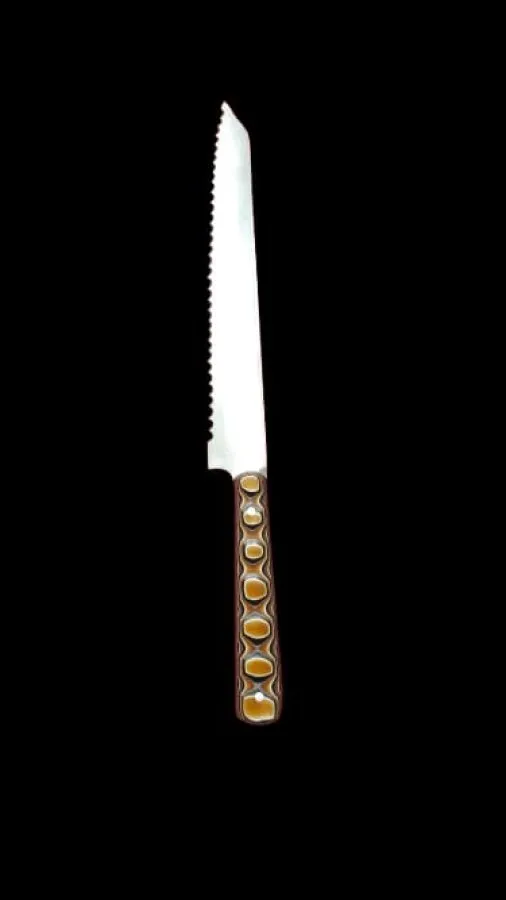 Verzalit Saplı Tırtırlı Ekmek Bıçağı
